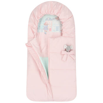 Baby Girls Pink Mouse Padded Nest